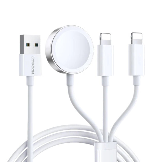 Joyroom 3-in-1 iP Watch Magnetic Charging Cable 1.2m - iCase Stores