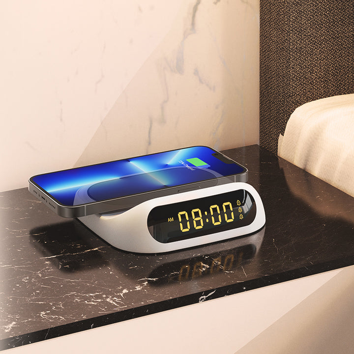 Recci Wireless Charger With Digital Alarm 15W - iCase Stores