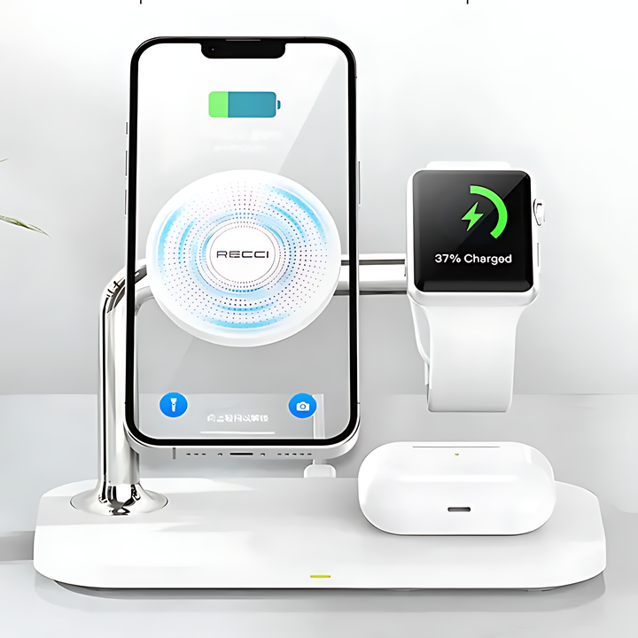 Recci 3 In 1 Magnetic Wireless Charger 15W - iCase Stores