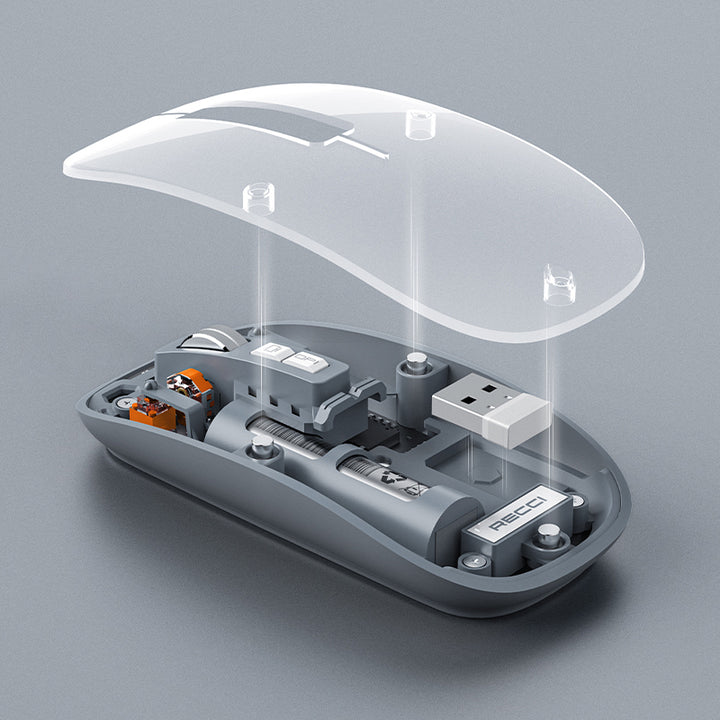 Recci Space Capsule Series Multimode Wireless Transparent Design Mouse - iCase Stores