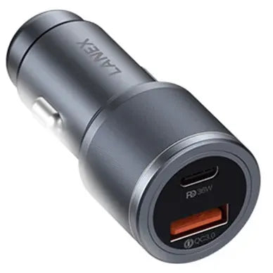 Lanex Car Charger With Dual Port 36 Watt - iCase Stores