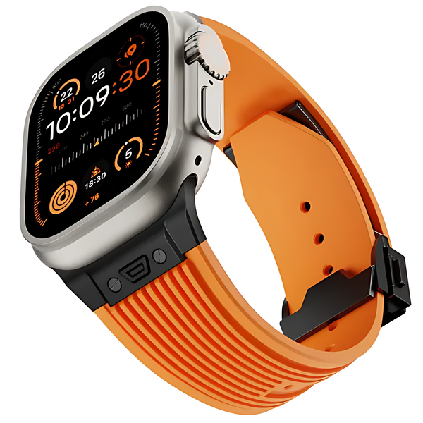 Vertical Texture Elastic Silicone Band for Apple Watch