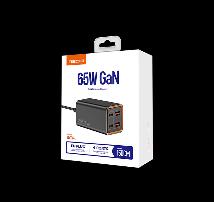 Recci 65W GaN Desktop Charger 150cm - iCase Stores