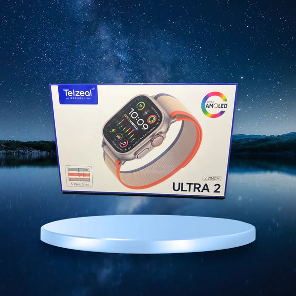 Telzeal Ultra 2 Smart Watch With 3 Straps - iCase Stores