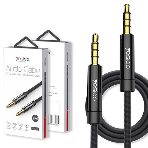 Yesido Audio Cable AUX 3.5mm Socket 1m - iCase Stores