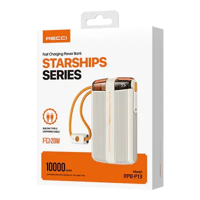 Recci Starships Power Bank Fast Charging 10000mAh - iCase Stores