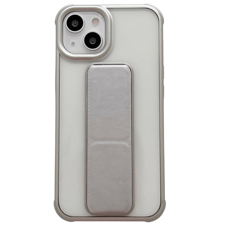 Plating Wrist Strap Transparent Matte Soft Case - iCase Stores