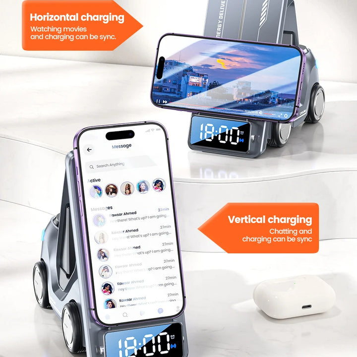 Recci 5-In-1 Cruiser Smart Wireless Charger 15W - iCase Stores