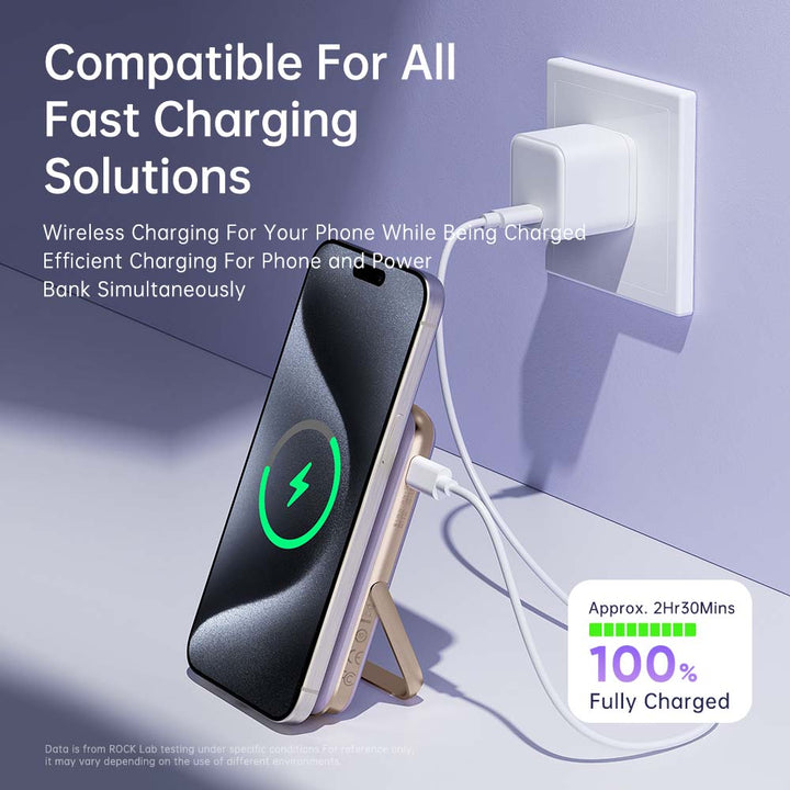 Rock Magnetic Wireless Fast Charger Power Bank 10000mAh /30W - iCase Stores