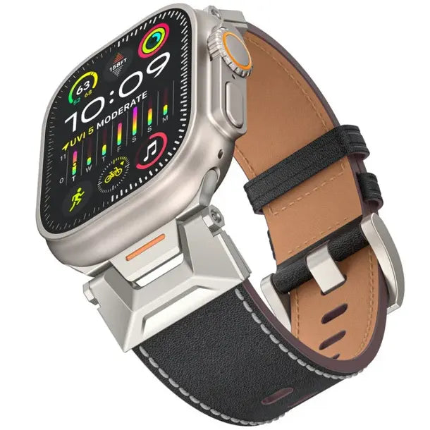 Mecha Leather Band For Apple Watch - iCase Stores