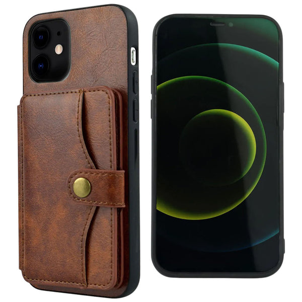 Leather Wallet Pouch Shockproof Case