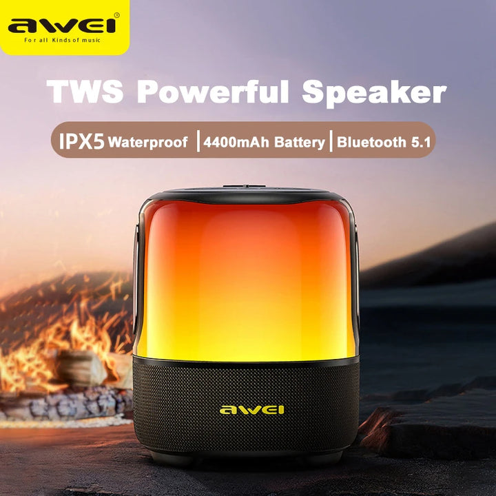 Awei TWS Powerful Bluetooth Speaker Waterproof Portable Wireless Subwoofer 40W - iCase Stores