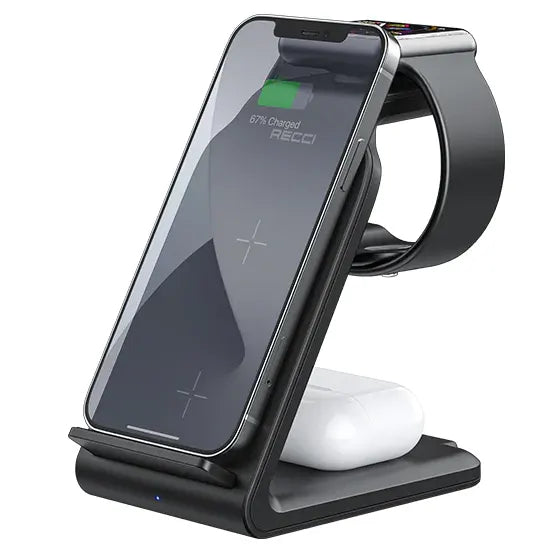 Recci 4 In 1 Desktop Stand Wireless Charger - iCase Stores