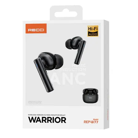 Recci Warrior ANC Wireless Bluetooth 5.3 In-Ear AirPods - iCase Stores