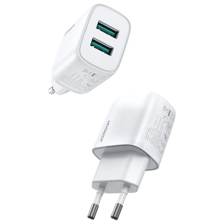 Joyroom Dual Ports Mini Fast Charger 2.1A - iCase Stores