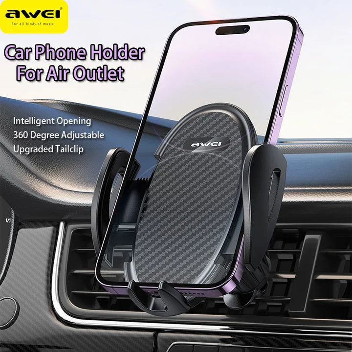 Awei Air Vent Car Phone Holder Stand Universal 360° Multi Angle - iCase Stores