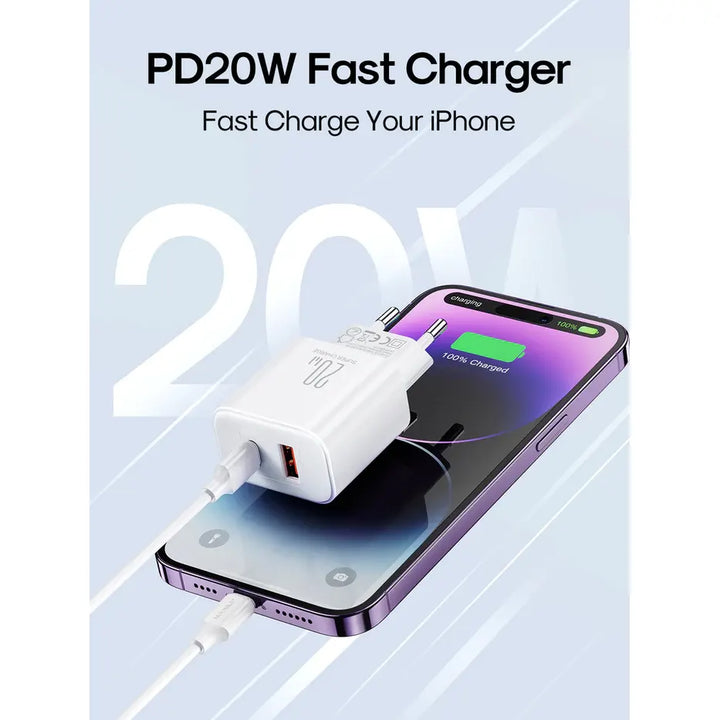 Joyroom Dual-Port Fast Charger Kit 20W - iCase Stores