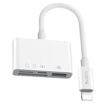 Yesido OTG Adapter Dual Lightning To TF & SD & USB - iCase Stores