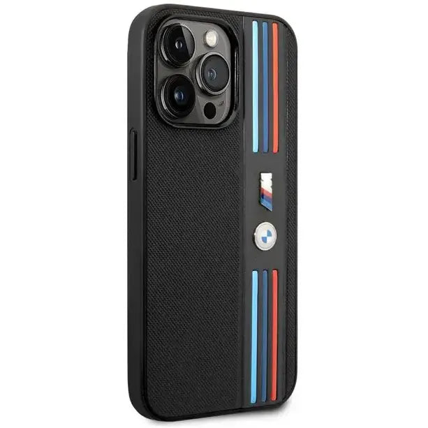 BMW Case With Printed Tricolor Lines & Logo - iCase Stores