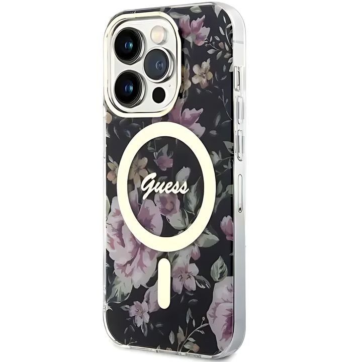 Guess Magsafe IML Case With Flower Pattern - iCase Stores