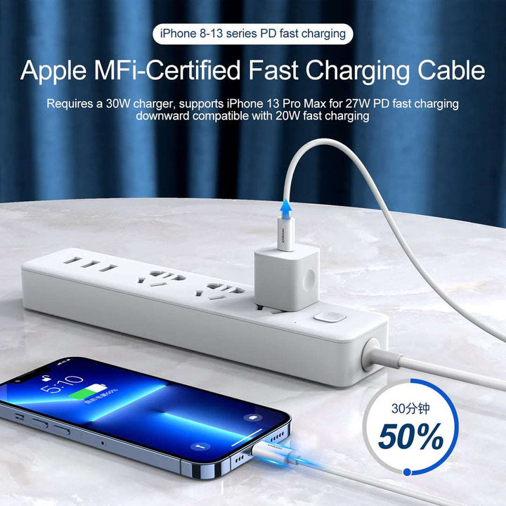 MFI 27W Type-C to Lightning PD Fast Charging Cable - iCase Stores