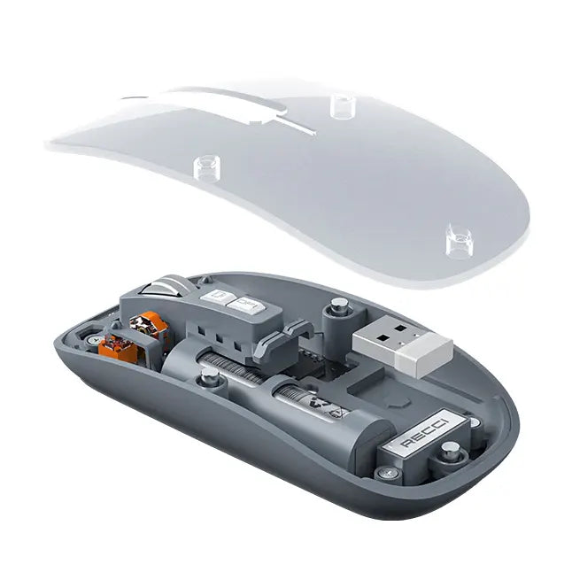 Recci Space Capsule Series Multimode Wireless Transparent Design Mouse - iCase Stores