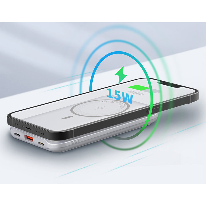 Recci Suitcase Magnetic Power Bank with Holder 10000 mAh - iCase Stores