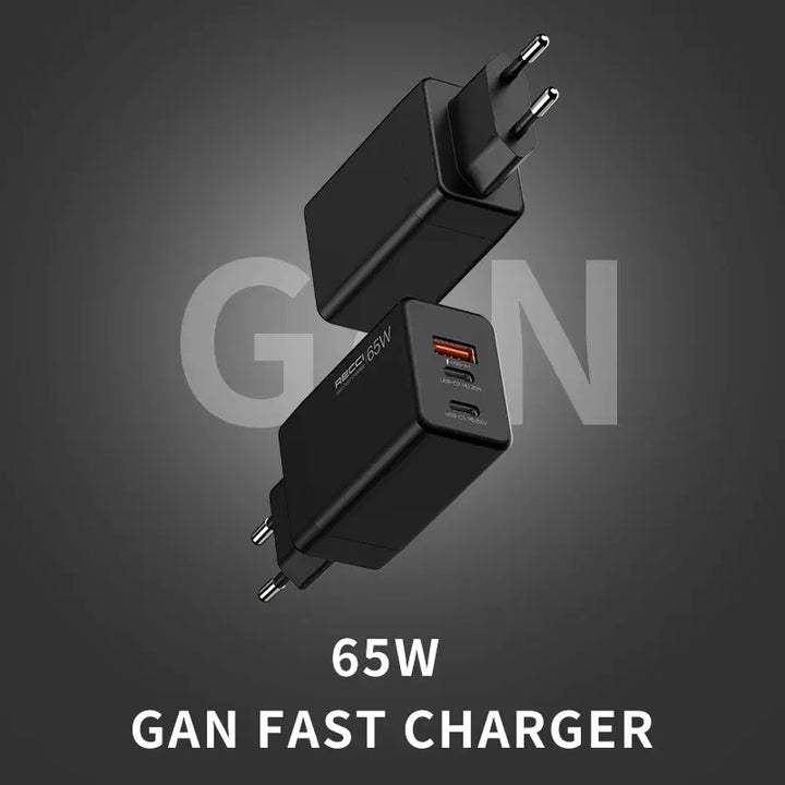 Recci GaN Fast Charger With 3 Port Output 56W - iCase Stores