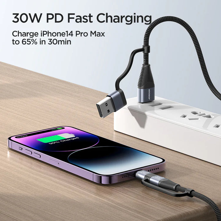 Joyroom 4-in-1 Fast Charging Data Cable 1.2 m - iCase Stores