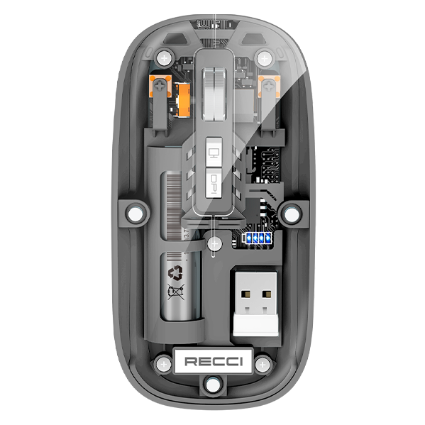 Recci Space Capsule Series Multimode Wireless Transparent Design Mouse - iCase Stores