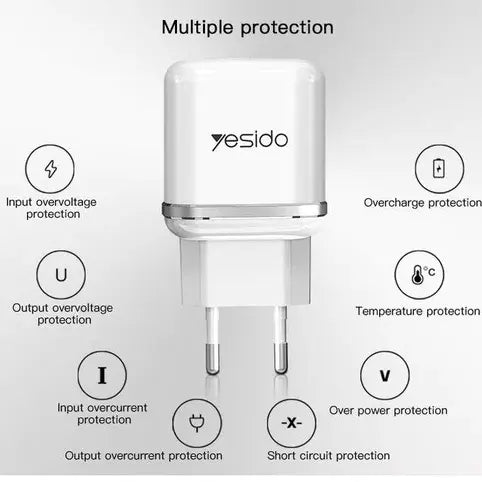 Yesido QC Fast Wall Charger 18W - iCase Stores