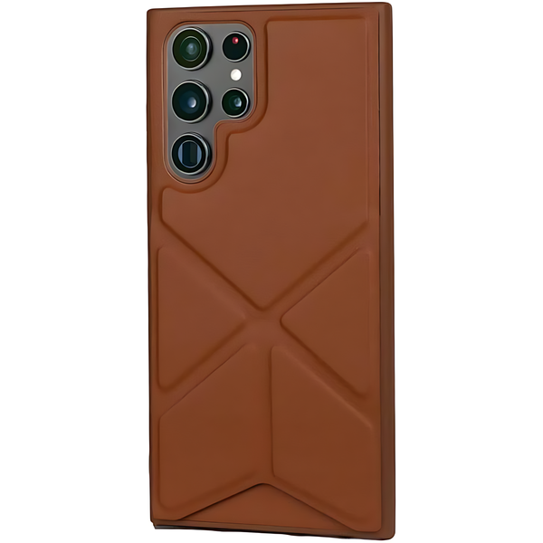 Luxury Leather With Magic Magnatic Stand Case for Samsung