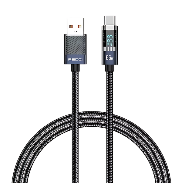 Recci Crystal Fast charging Type-C Cable  6A / 1.2m