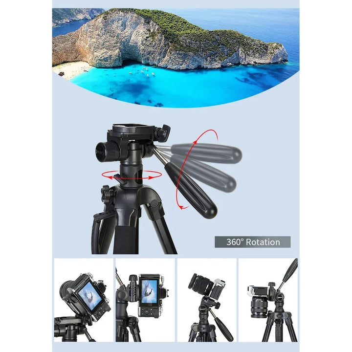 Jmary Rotatable Center Column Aluminum Alloy Stand Axis Horizontal Monopod Tripod for DSLR Camera - iCase Stores