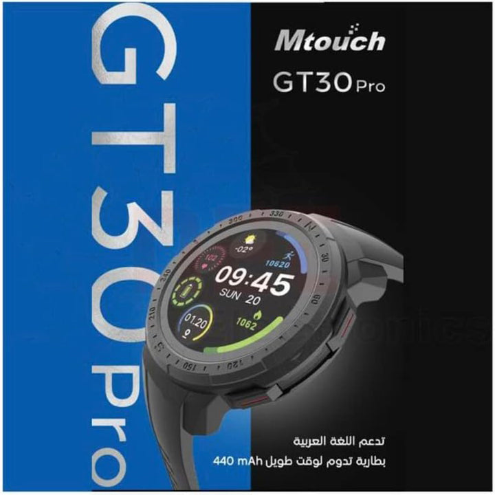 Mtouch Smart Watch GT30 Pro Charcoal Black - iCase Stores