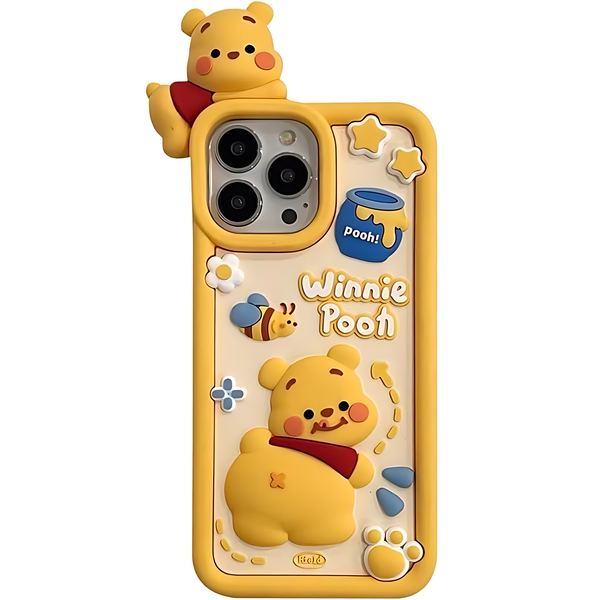 Cartoon Three-dimensional Disney Winnie The Pooh Phone Case - iCase Stores
