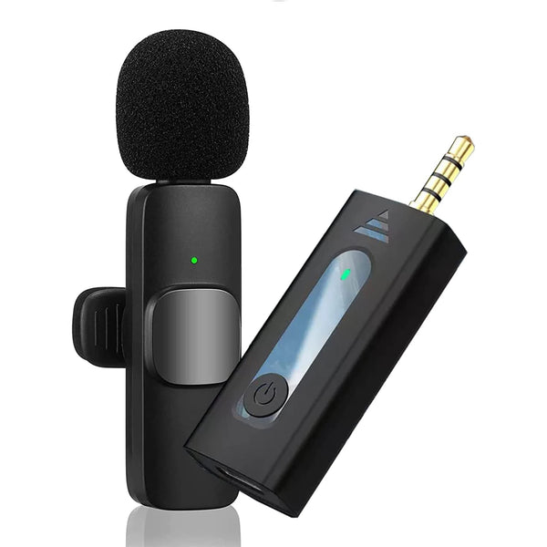 Wireless Collar Microphone Lapel Lavalier Omnidirectional Mic Plug & Play Mike - iCase Stores