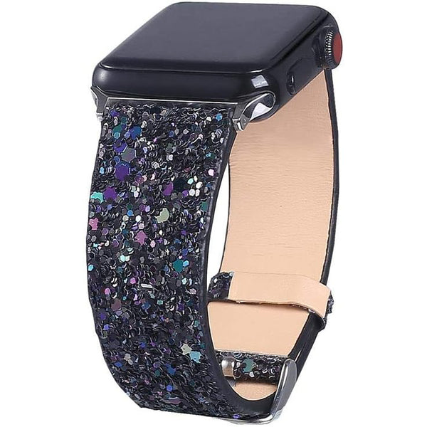 Leather Luxury Shiny Sparkle Strap for Apple Watch