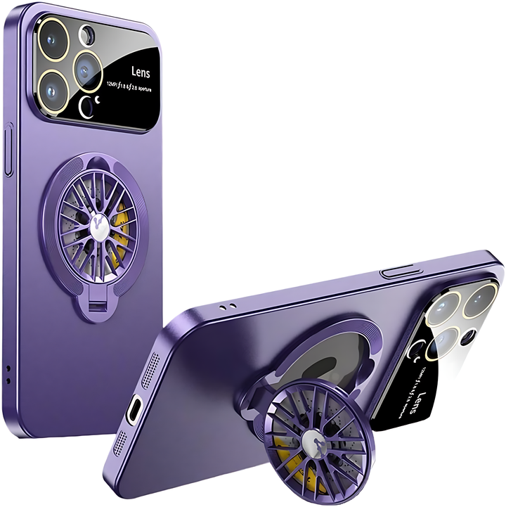 Gyroscope 360° Rotation Magnetic Stand Case With Camera Protection - iCase Stores