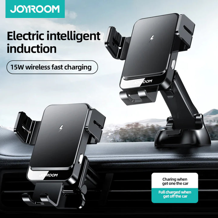 Joyroom Three-Axis electric Wireless Charging Car Holder 15W - iCase Stores