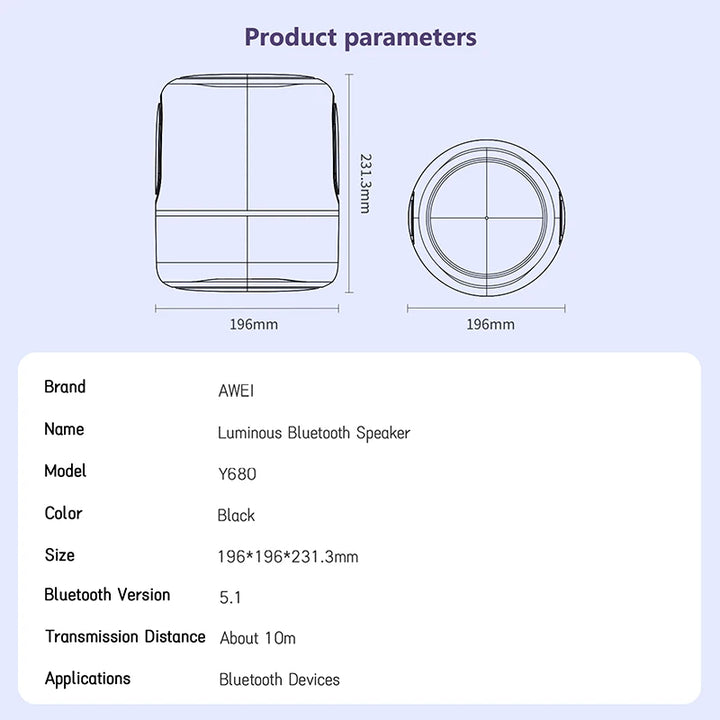 Awei TWS Powerful Bluetooth Speaker Waterproof Portable Wireless Subwoofer 40W - iCase Stores