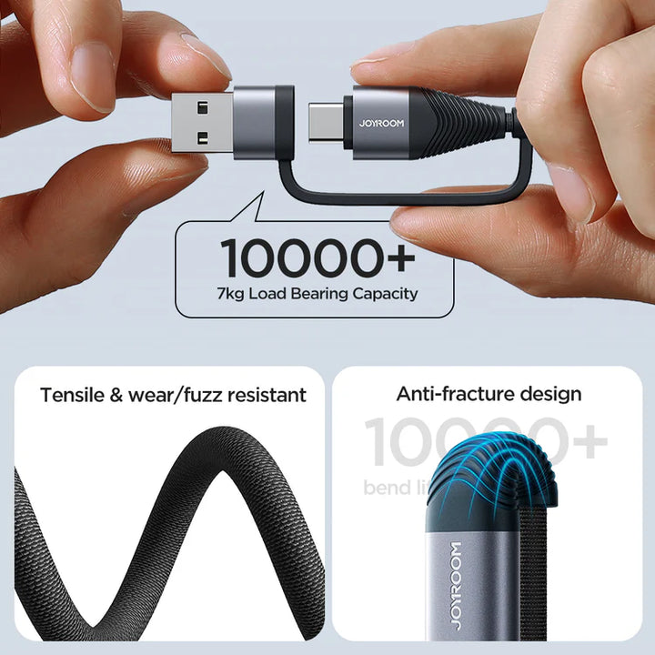 Joyroom 4-in-1 Fast Charging Data Cable 1.2 m - iCase Stores