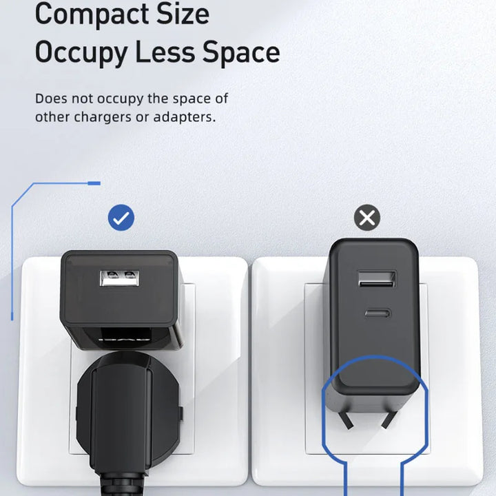 Awei Transparent Fast Charger With Micro Data Cable 2.4A / 1M - iCase Stores