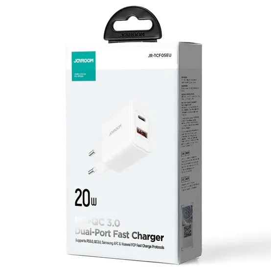 Joyroom Dual-Port Fast Charger Kit 20W - iCase Stores