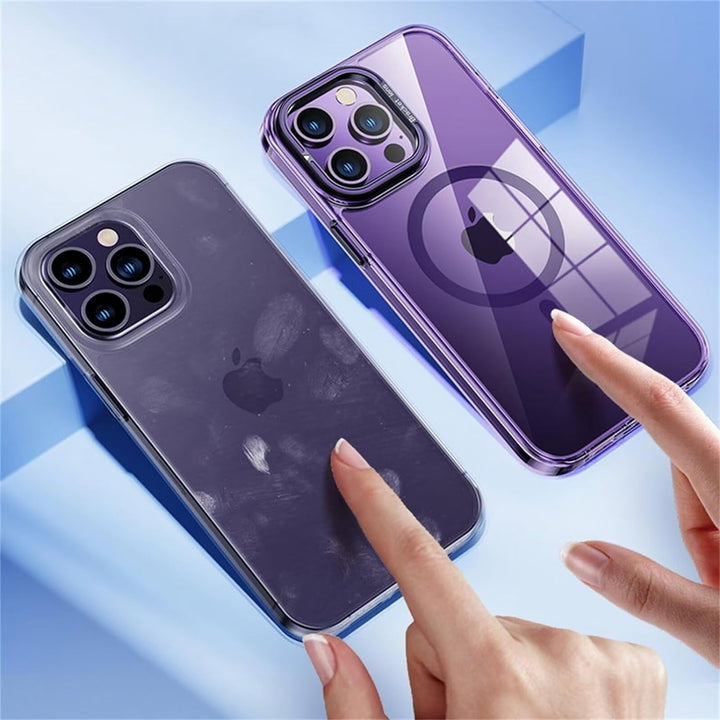 Transparent Magnetic Phone Case With Holder - iCase Stores