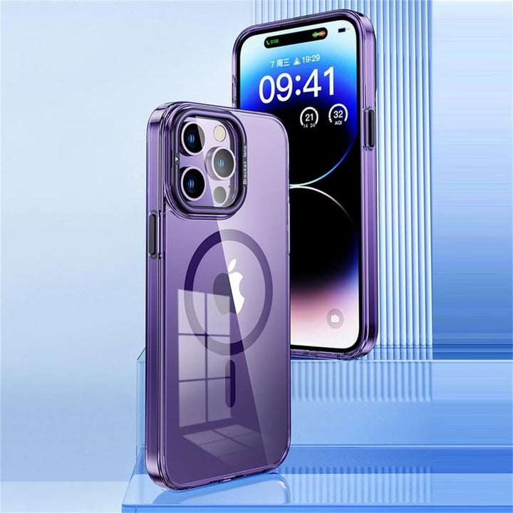 Transparent Magnetic Phone Case With Holder - iCase Stores