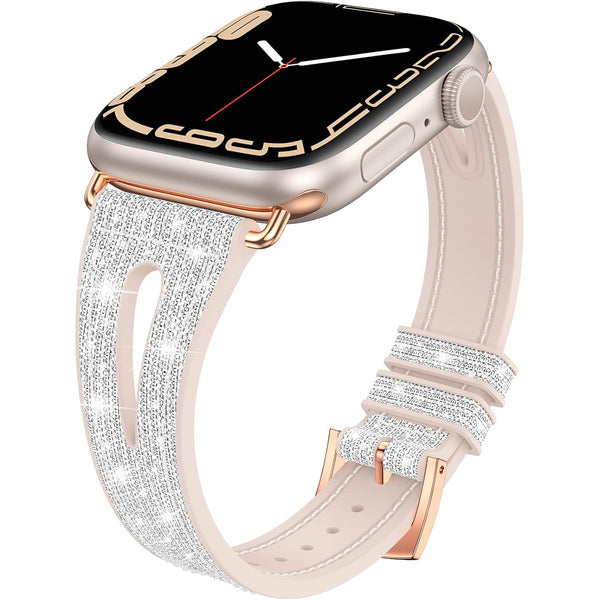 Glossy Leather Shiny Band for Apple Watch