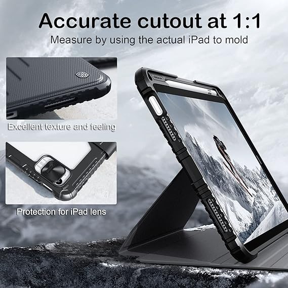 Nillkin Bumper SnapSafe Multifunctional Leather Case For AP iPad 10.2 2019 / 2020 / 2021 - iCase Stores