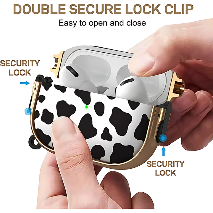 Protective Hard Airpods Case With Lock - iCase Stores