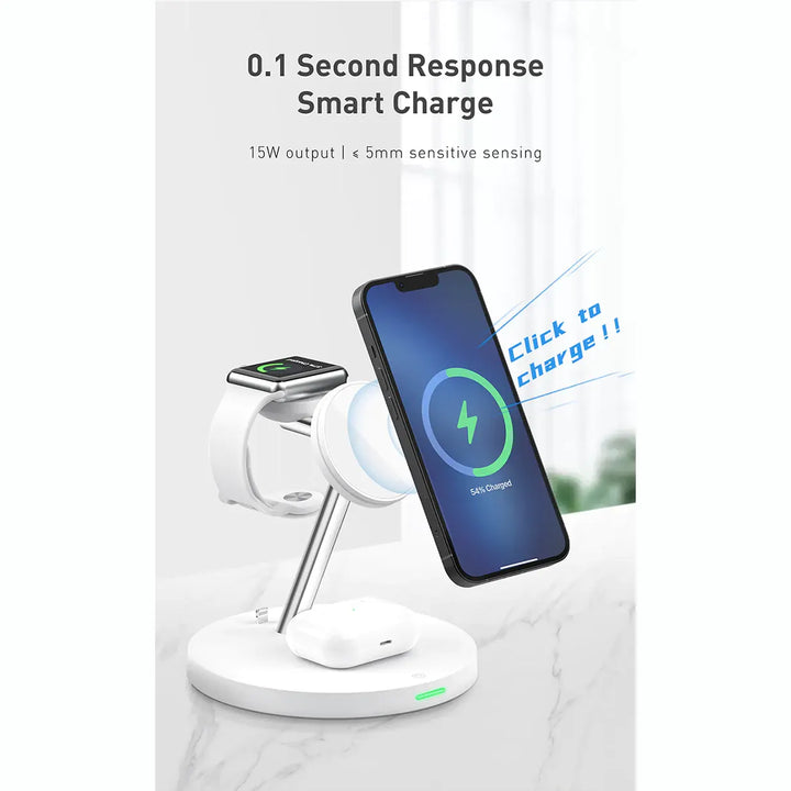 Recci 5 In 1 Wireless Charger Stand 15W - iCase Stores